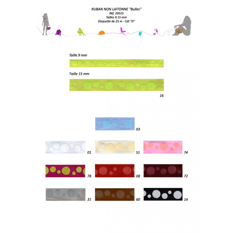 Stephanoise S20523 - RUBAN NON LAITONNE BULLES