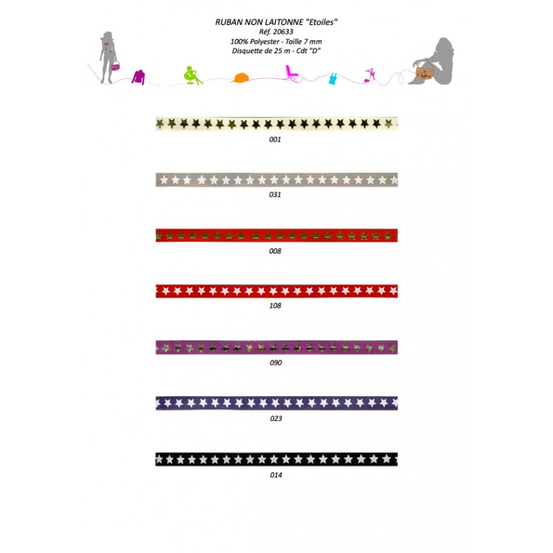 Stephanoise S20633 - RUBAN "ETOILES"