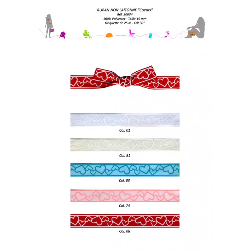 Stephanoise S20634 - RUBAN "COEURS"