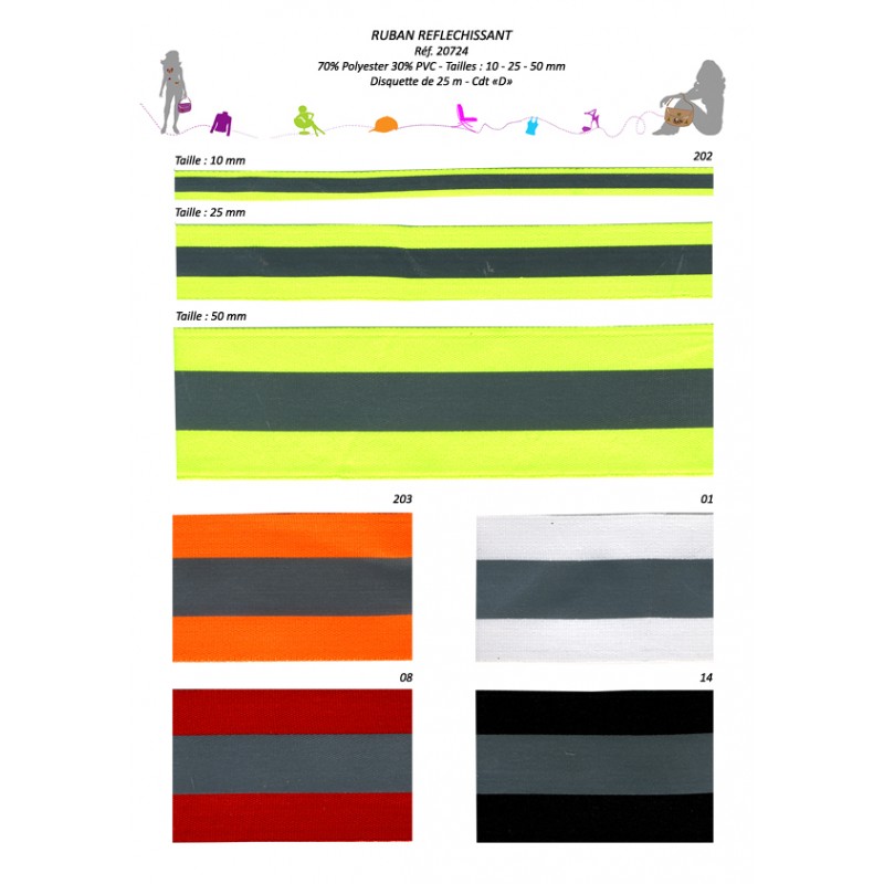 Stephanoise S20724 - RUBAN REFLECHISSANT