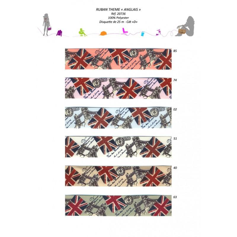 Stephanoise S20736 - RUBAN THEME "ANGLAIS"
