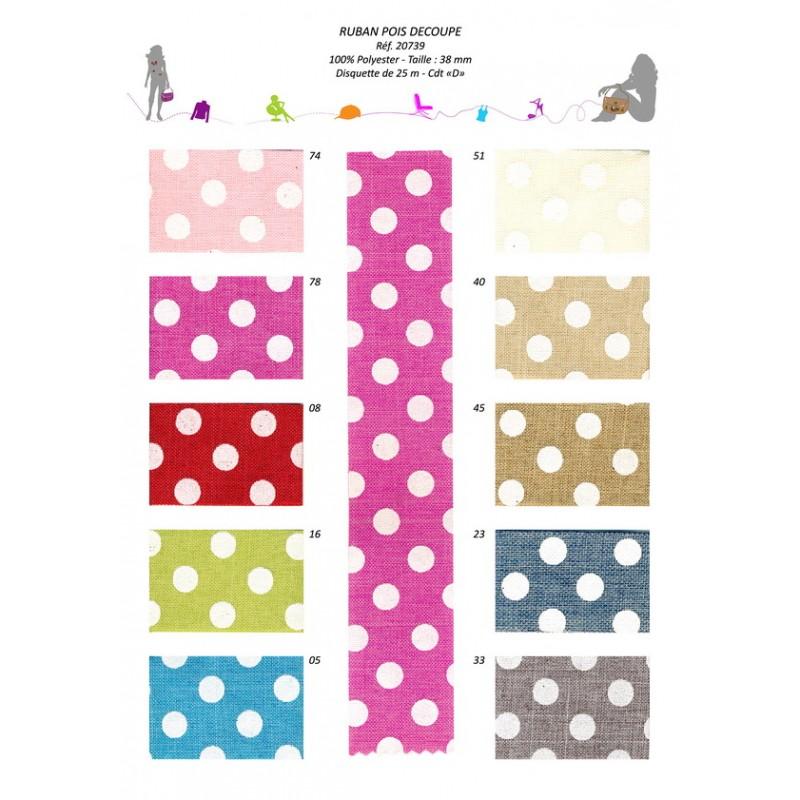 Stephanoise S20739 - RUBAN NON LAITONNE POIS