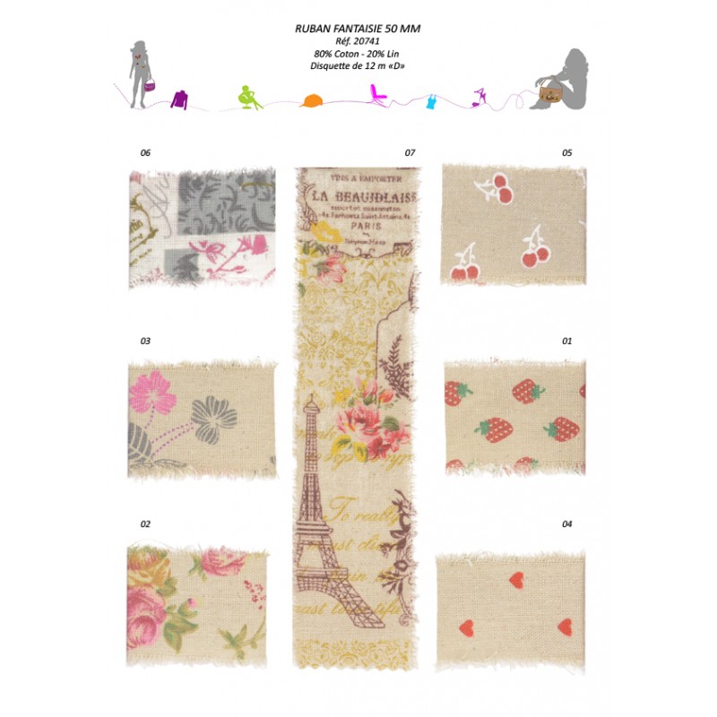 Stephanoise S20741 - RUBAN FANTAISIE 50 MM