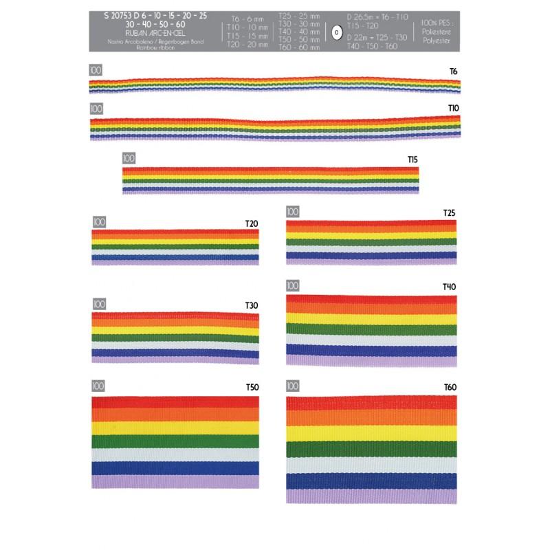 Stephanoise S20753 - RUBAN ARC-EN-CIEL