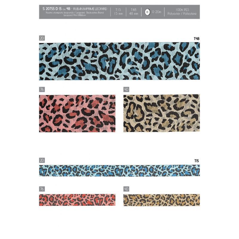 Stephanoise S20755 - RUBAN IMPRIMÉ LÉOPARD