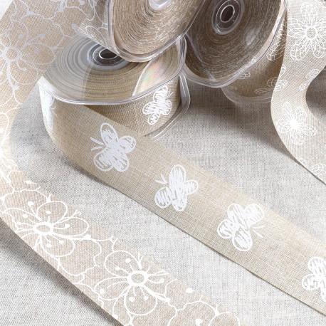 stephanoise S20762 - RUBAN MOTIFS BLANCS