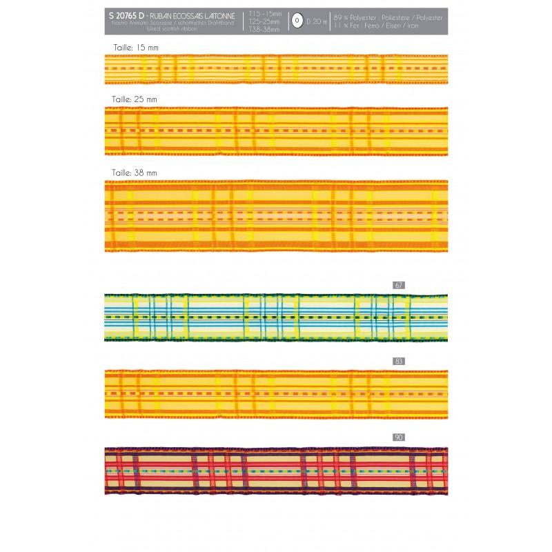 Stephanoise S20765 - RUBAN ECOSSAIS LAITONNÉ