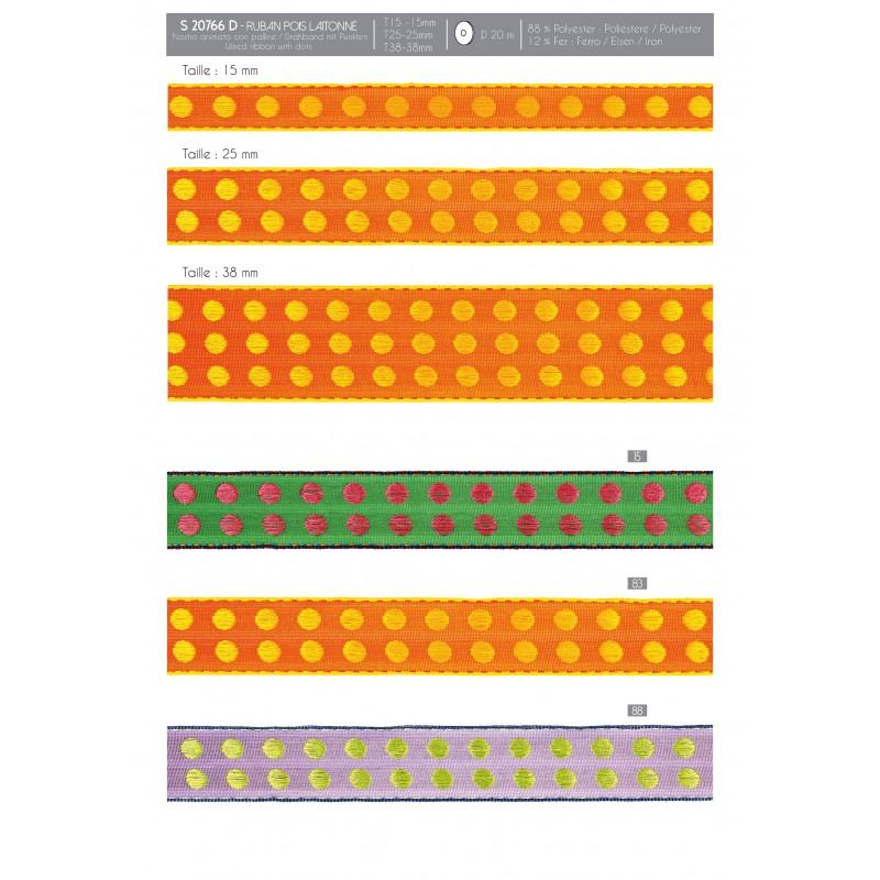Stephanoise S20766 - RUBAN POIS LAITONNÉ