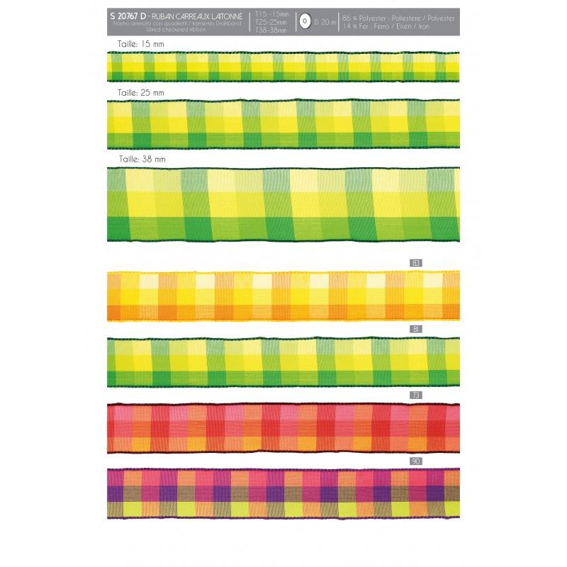 Stephanoise S20767 - RUBAN CARREAUX LAITONNÉ