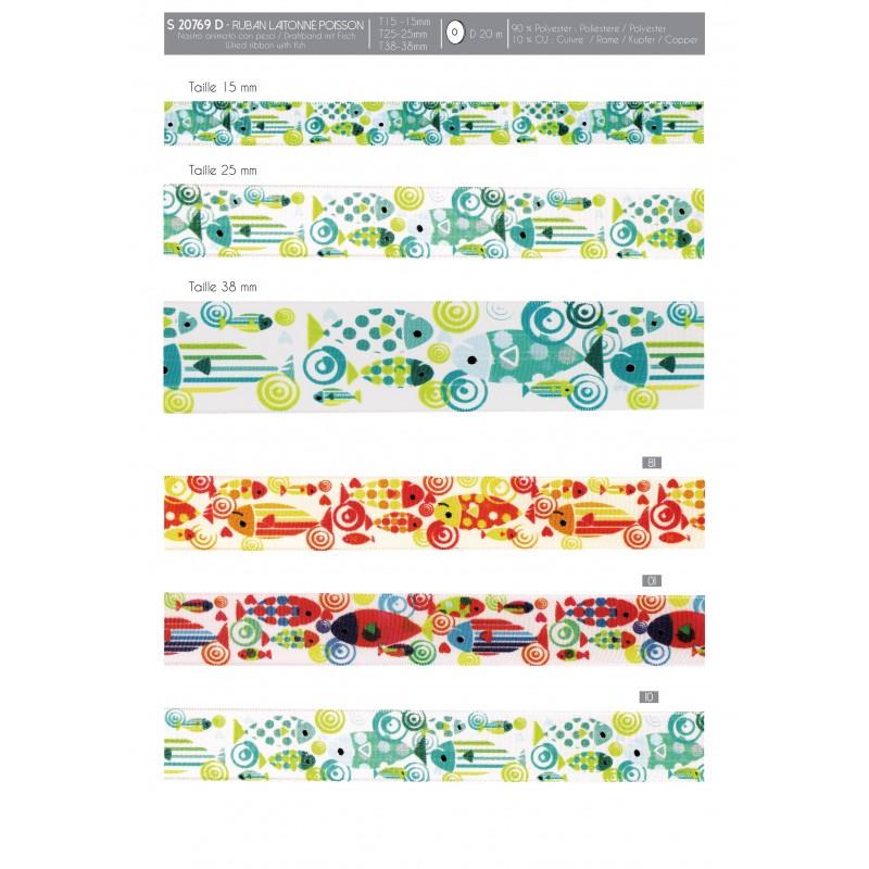 Stephanoise S20769 - RUBAN LAITONNÉ POISSON