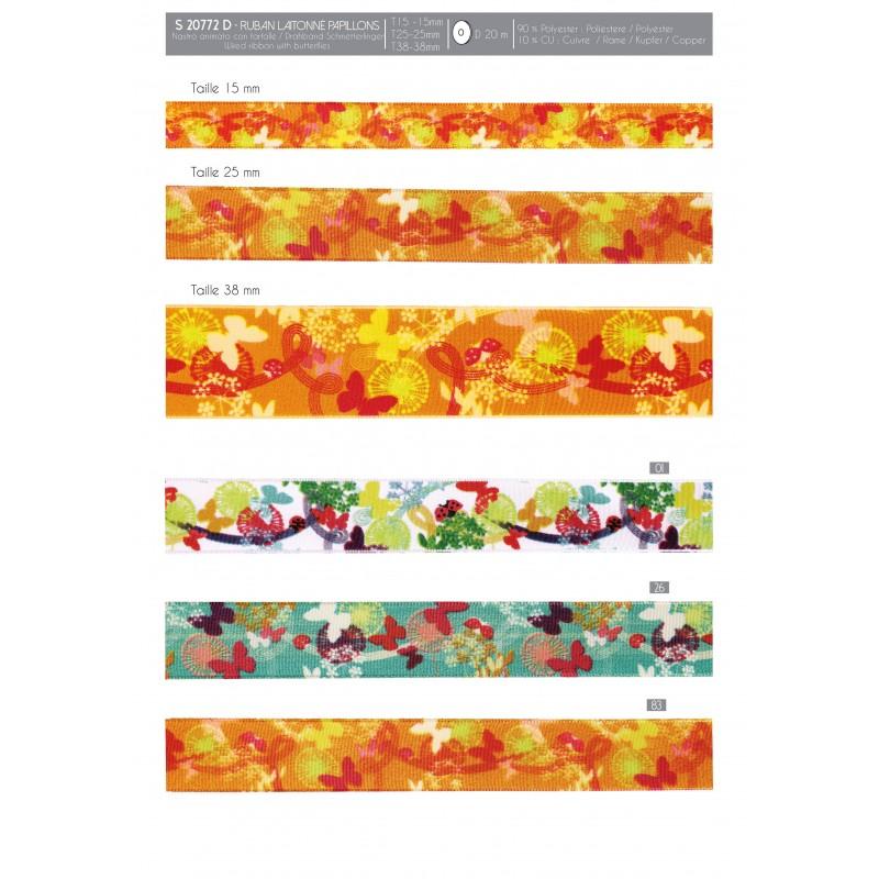 Stephanoise S20772 - RUBAN LAITONNÉ PAPILLONS