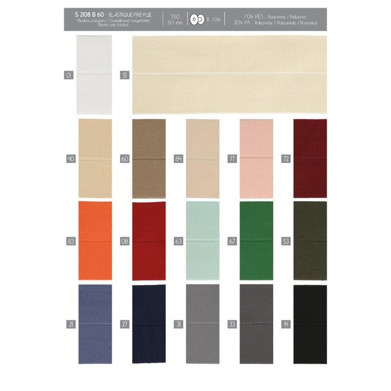 Stephanoise S2108 - ÉLASTIQUE PRÉ-PLIÉ