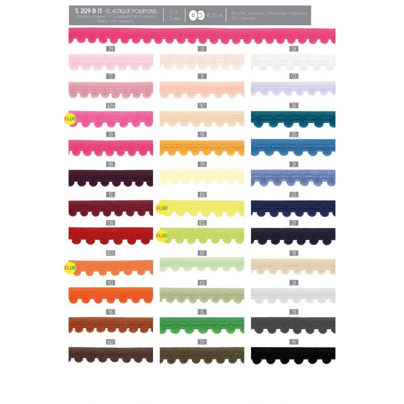 Stephanoise S2129 - ELASTIQUE POMPONS