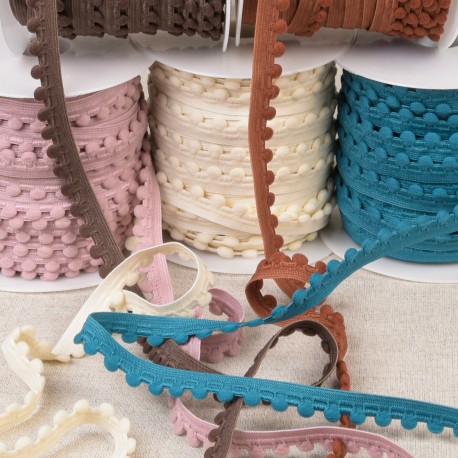 stephanoise S2129 - ELASTIQUE POMPONS