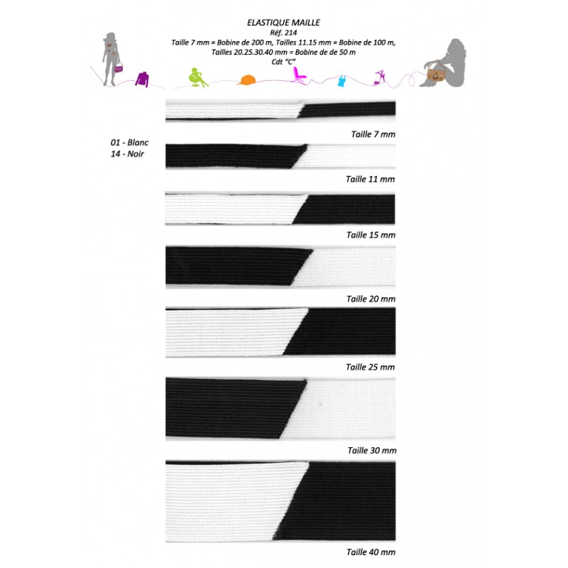Stephanoise S214 - ELASTIQUE MAILLE