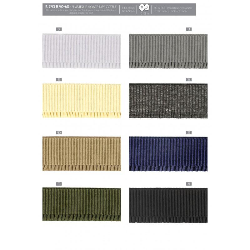 Stephanoise S2143 - ELASTIQUE MONTE JUPE COTELE