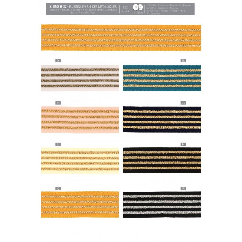 Stephanoise S2150 - ELASTIQUE 4 BANDES METALLIQUES