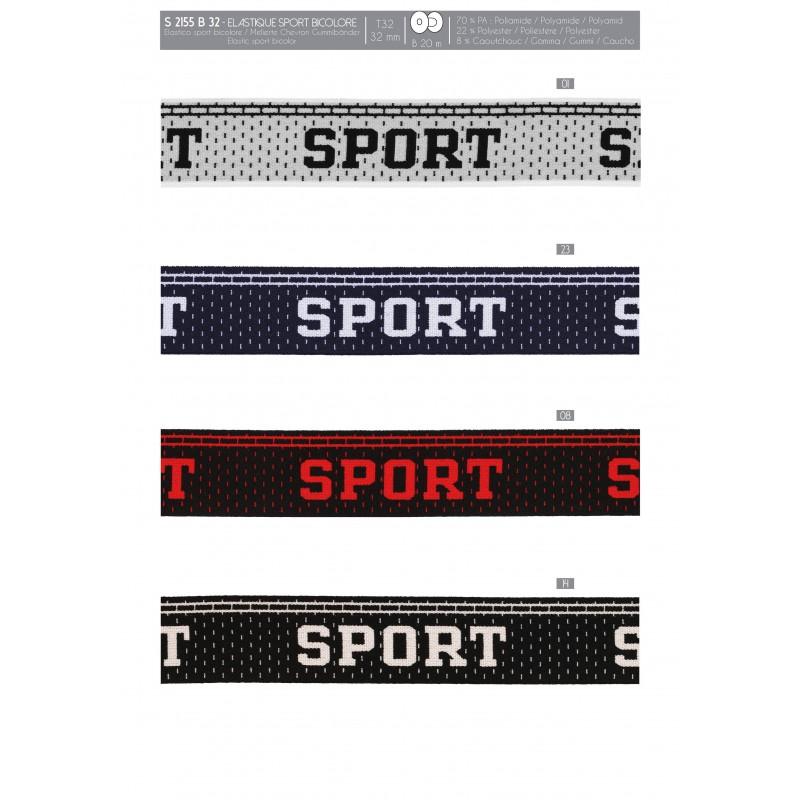 Stephanoise S2155 - ELASTIQUE SPORT BICOLORE