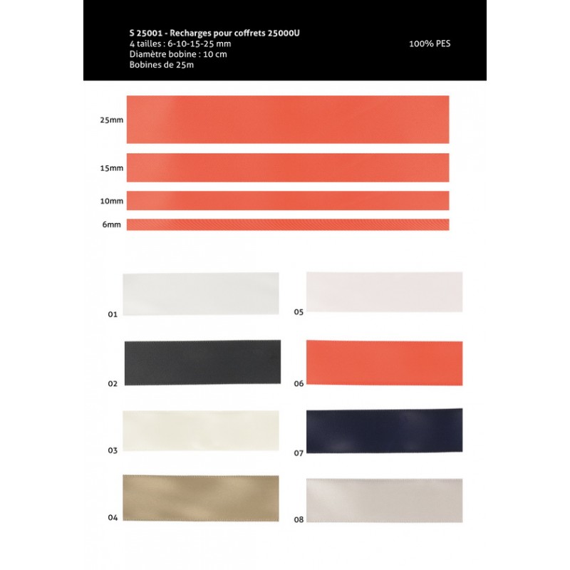 Stephanoise S25001 - SATIN DOUBLE FACE ECO