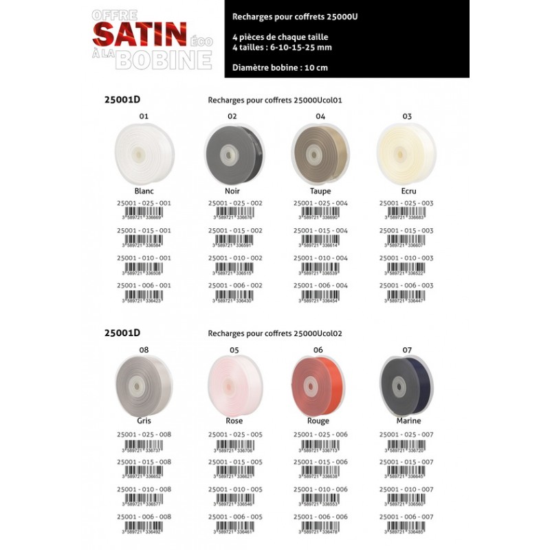 Stephanoise S25001 - SATIN DOUBLE FACE ECO