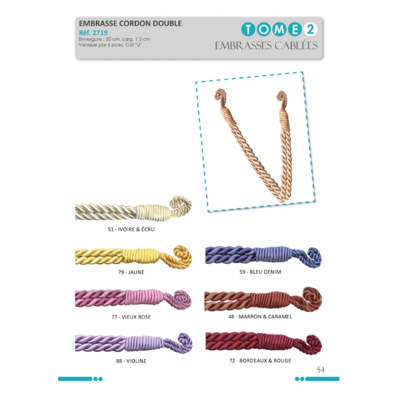 Stephanoise S2719 - EMBRASSE CORDON DOUBLE X6