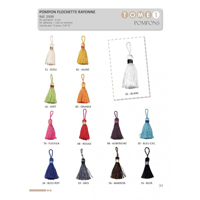 Stephanoise S2939 - FLOCHETTE 100 % RAYONNE