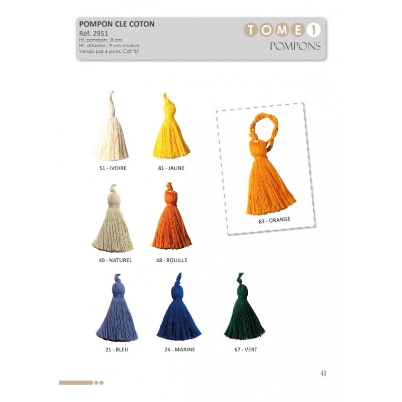 Stephanoise S2951 - POMPON COTON ASSORTI 2900