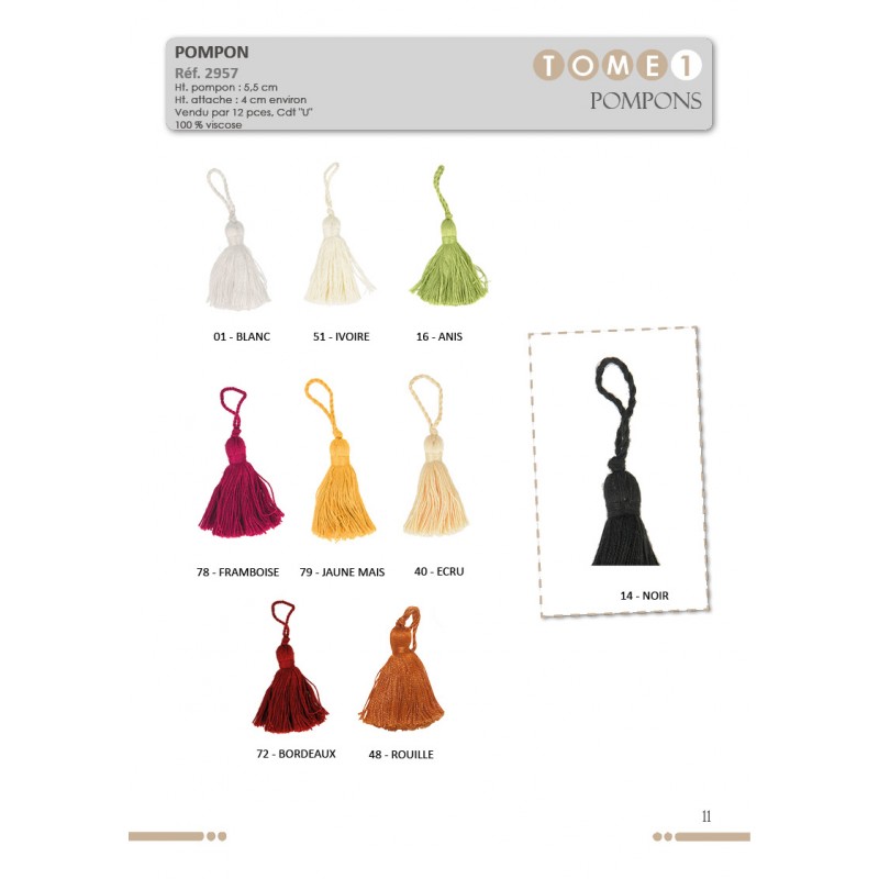 Stephanoise S2957 - PETIT POMPON ACRYLIQUE