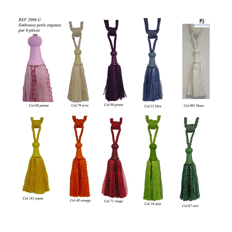 Stephanoise S2998 - EMBRASSE PERLE ORGANZA X6