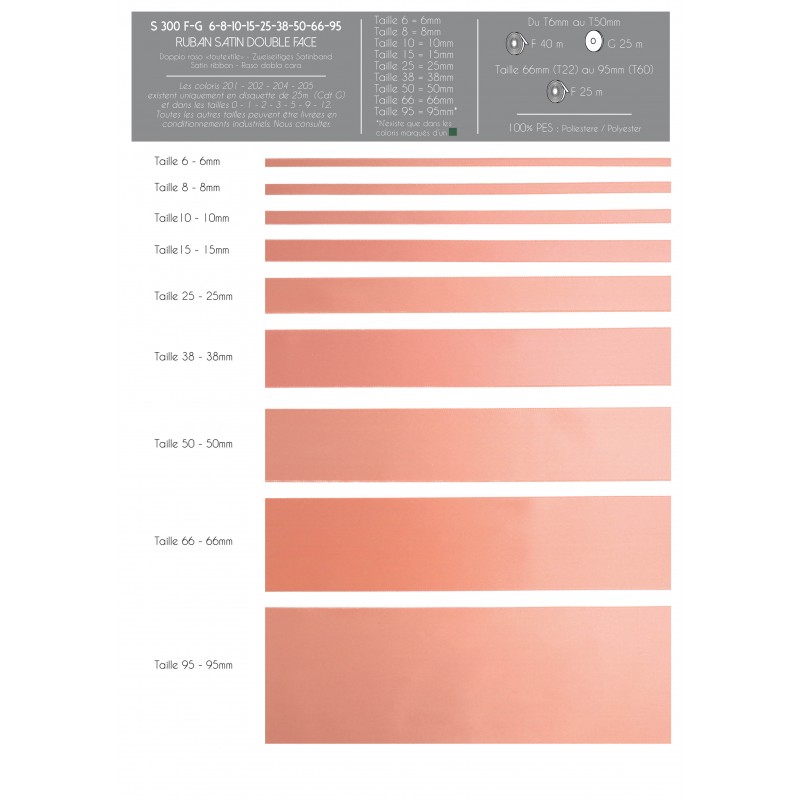 Stephanoise S300 - SATIN DOUBLE FACE TOUTEXTILE