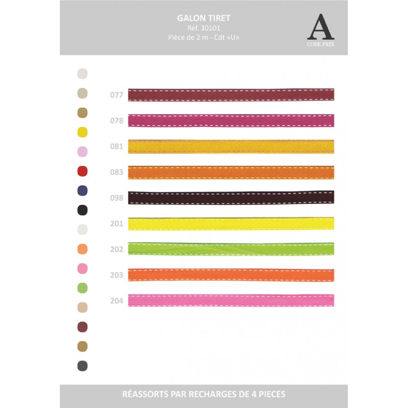 Stephanoise S30101 - TIRET BOBINETTE 2MTS