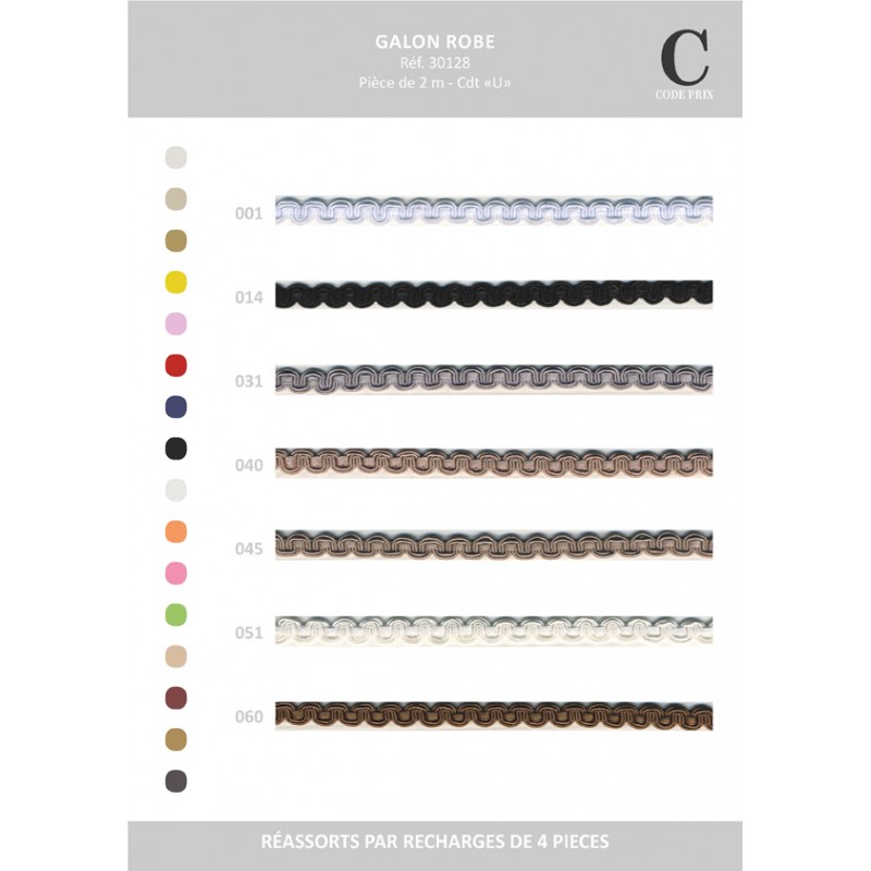 Stephanoise S30128 - GALON ROBE BOB 2MTS