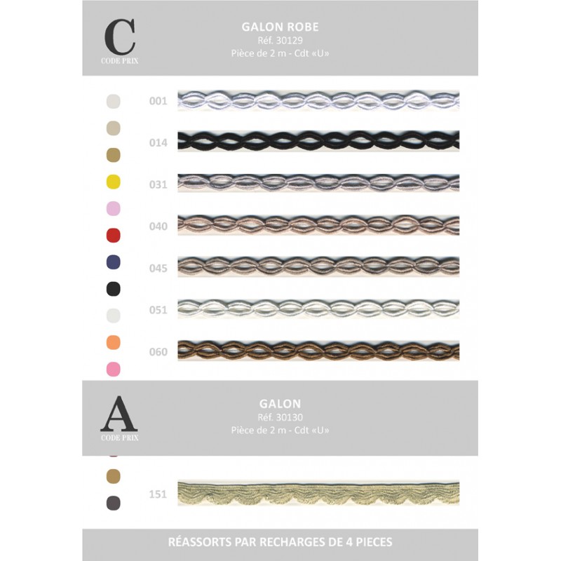 Stephanoise S30130 - GALON BOBINETTE 2MTS