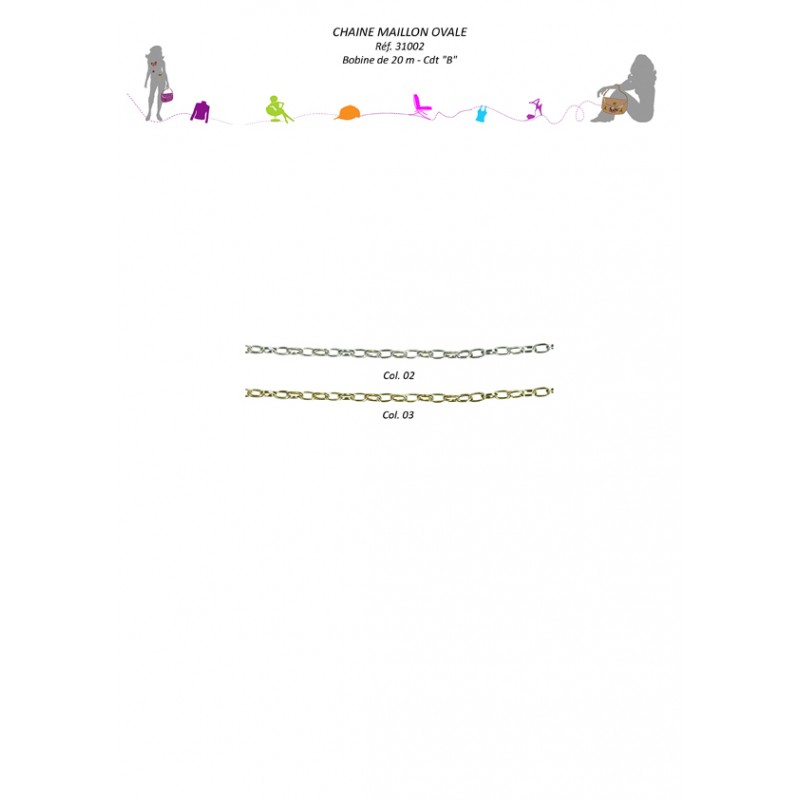 Stephanoise S31002 - CHAINE MAILLON OVALE 4X6MM
