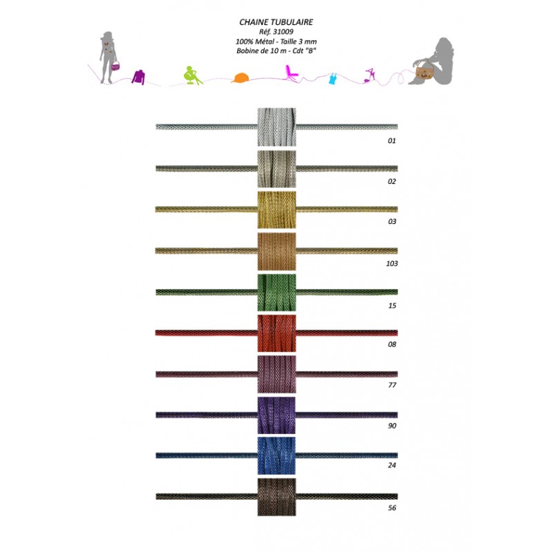 Stephanoise S31009 - CHAINE TUBULAIRE 3MM