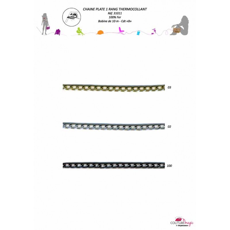 Stephanoise S31011 - CHAINE PLATE 1 RANG THERM