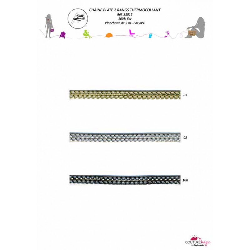 Stephanoise S31012 - CHAINE PLATE 2RANGS THERM