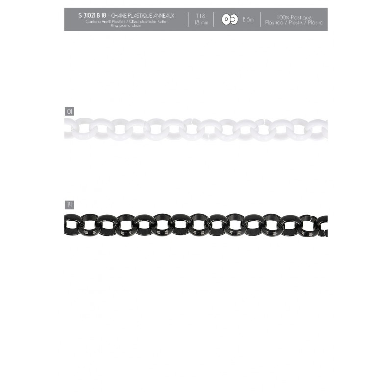 Stephanoise S31021 - CHAINE PLASTIQUE ANNEAUX