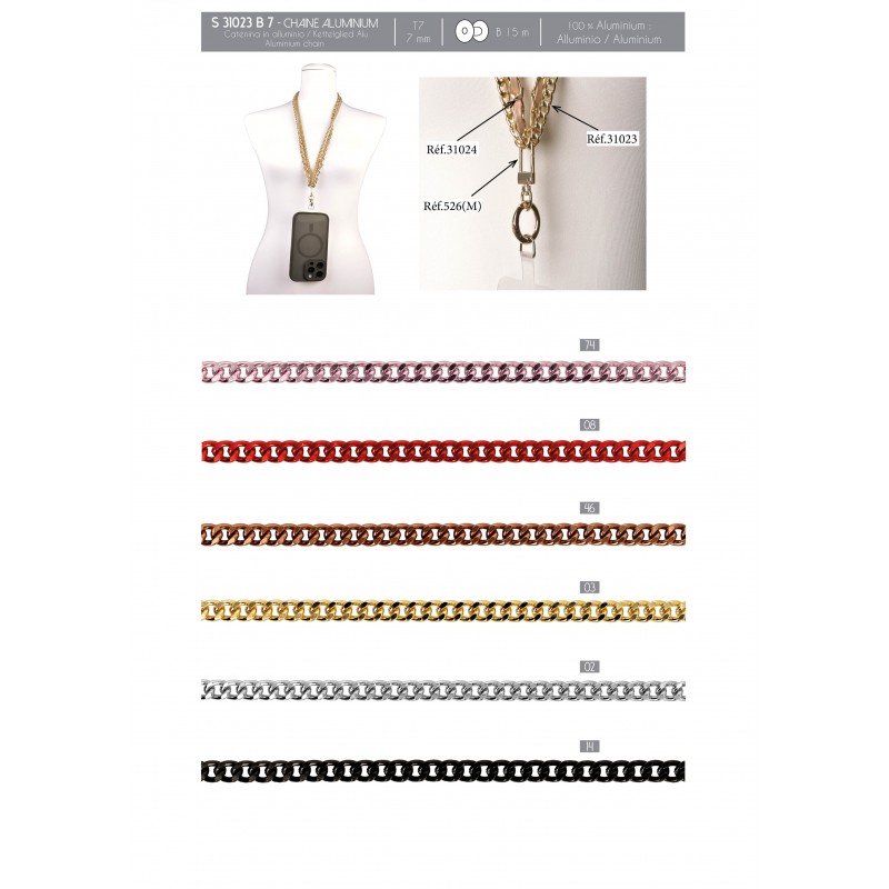 Stephanoise S31023 - CHAINE ALUMINIUM