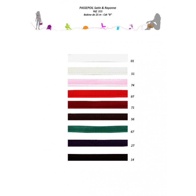 Stephanoise S315 - PASSEPOIL SATIN/RAYONNE