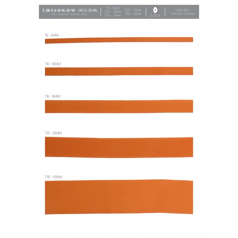 Stephanoise S318 - GROS GRAIN 100% POLYESTER