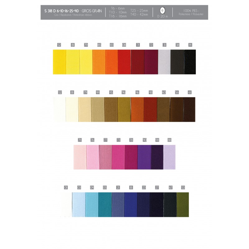 Stephanoise S318 - GROS GRAIN 100% POLYESTER