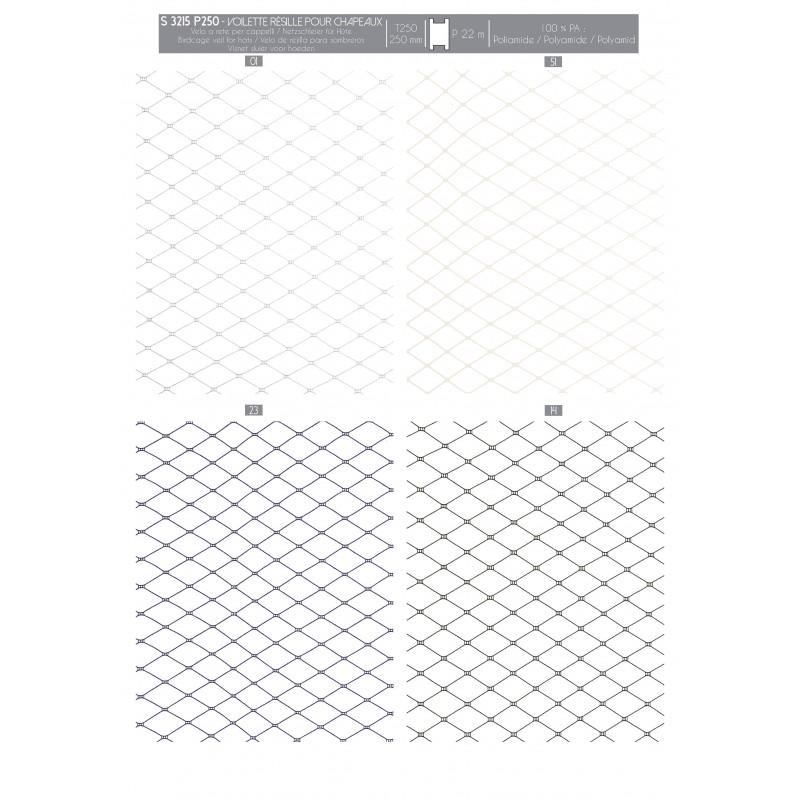 Stephanoise S3215 - VOILETTE RÉSILLE POUR CHAPEAUX