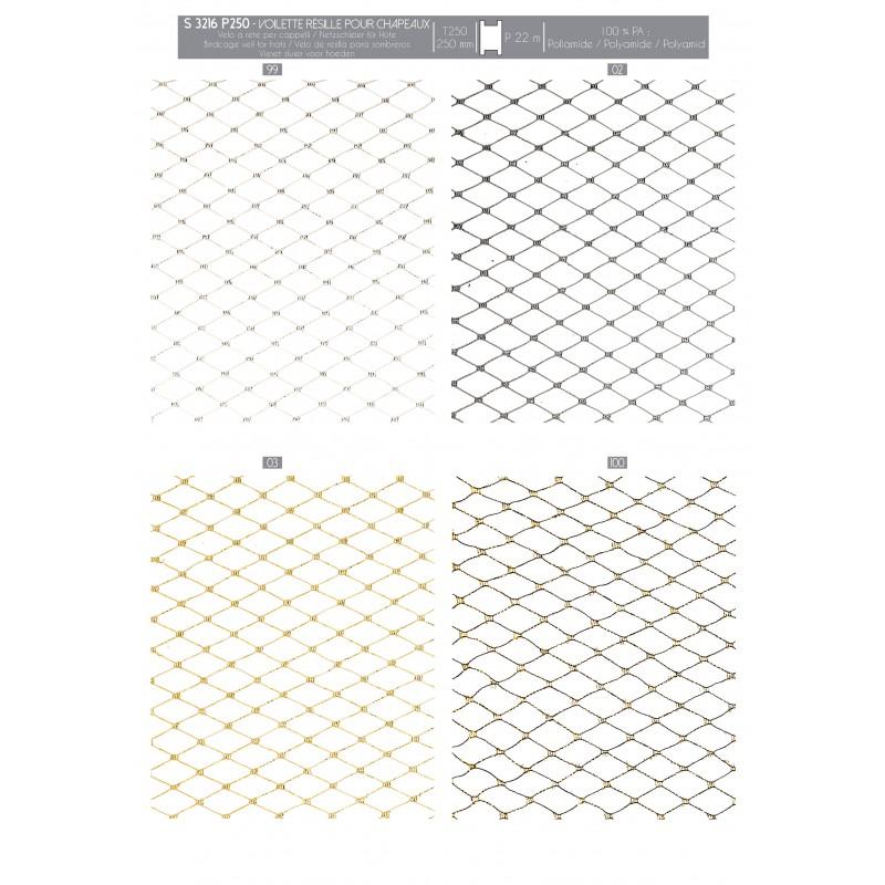 Stephanoise S3216 - VOILETTE RÉSILLE POUR CHAPEAUX