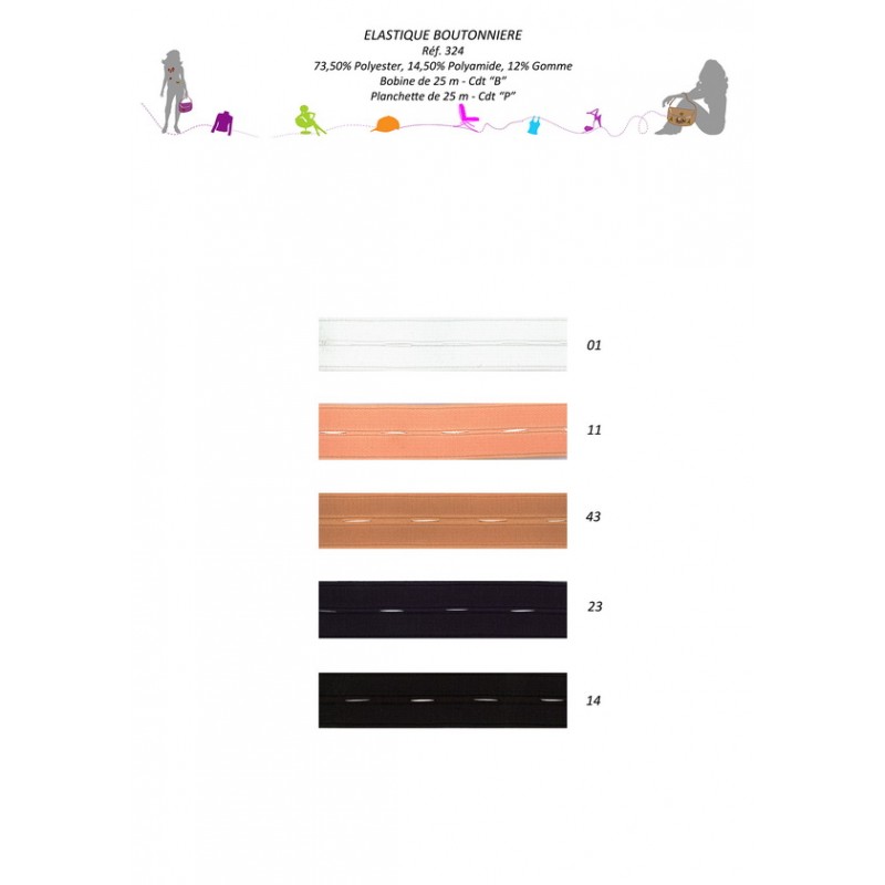 Stephanoise S324 - ELASTIQUE BOUTON