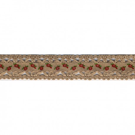 stephanoise S3364 - DENTELLE RUBAN FLEURS