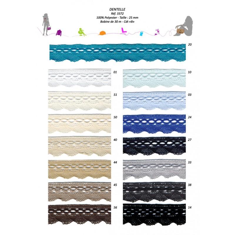 Stephanoise S3372 - DENTELLE 100 % POLYESTER