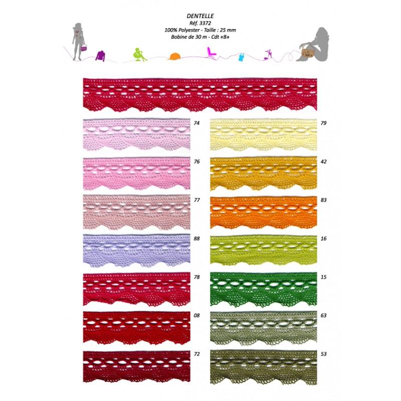 Stephanoise S3372 - DENTELLE 100 % POLYESTER