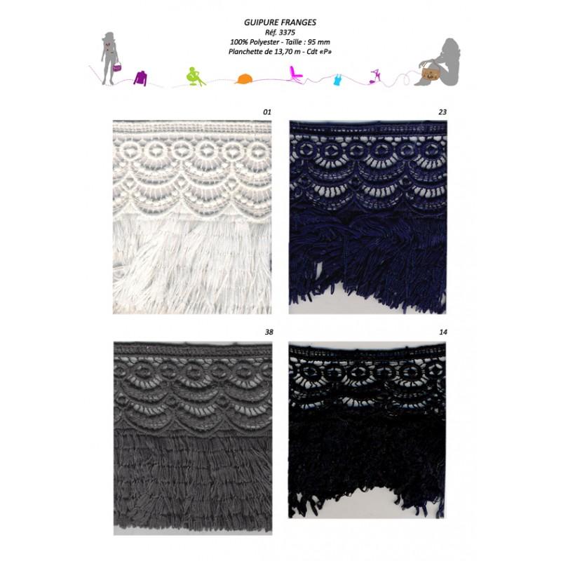 Stephanoise S3375 - GUIPURE FRANGES 95MM