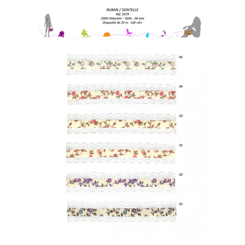 Stephanoise S3379 - RUBAN/DENTELLE RACHEL
